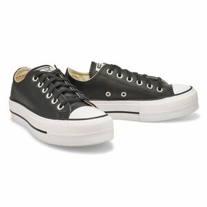 Converse Leather Low Top Platform Sneakers